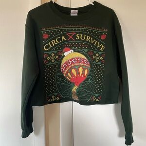 Circa Survive Cropped Christmas Sweatshirt